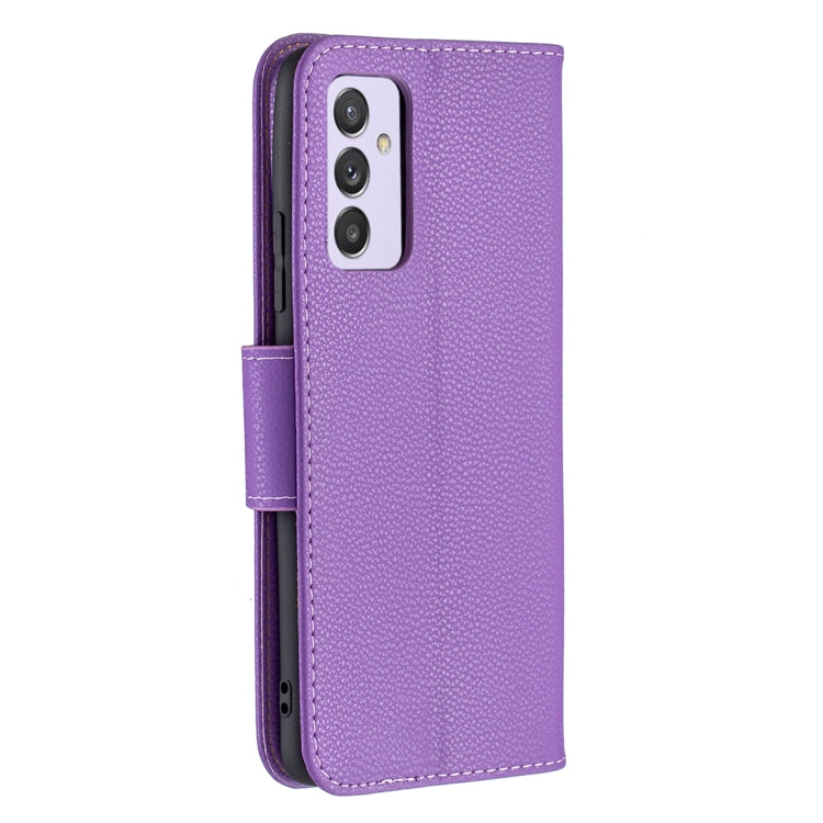 For Samsung Galaxy A82 5G Litchi Texture Pure Color Horizontal Flip Leather Case with Holder & Card Slots & Wallet & Lanyard
