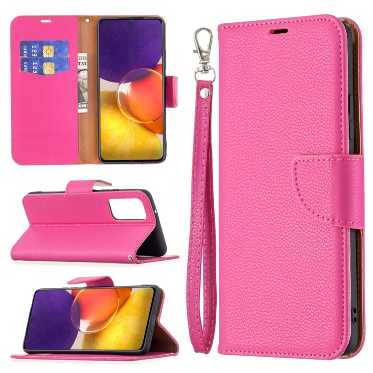 For Samsung Galaxy A82 5G Litchi Texture Pure Color Horizontal Flip Leather Case with Holder & Card Slots & Wallet & Lanyard
