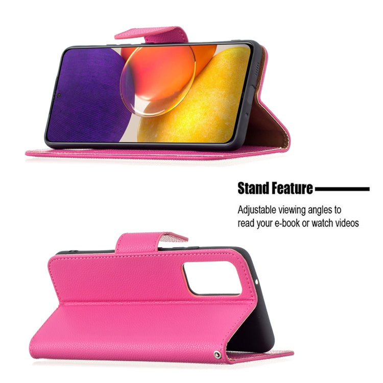 For Samsung Galaxy A82 5G Litchi Texture Pure Color Horizontal Flip Leather Case with Holder & Card Slots & Wallet & Lanyard