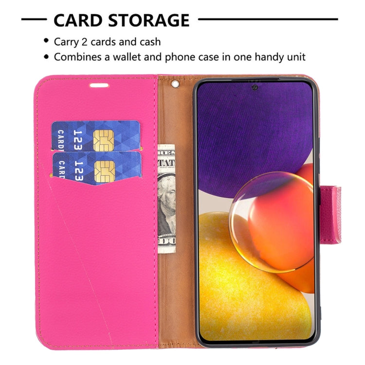 For Samsung Galaxy A82 5G Litchi Texture Pure Color Horizontal Flip Leather Case with Holder & Card Slots & Wallet & Lanyard