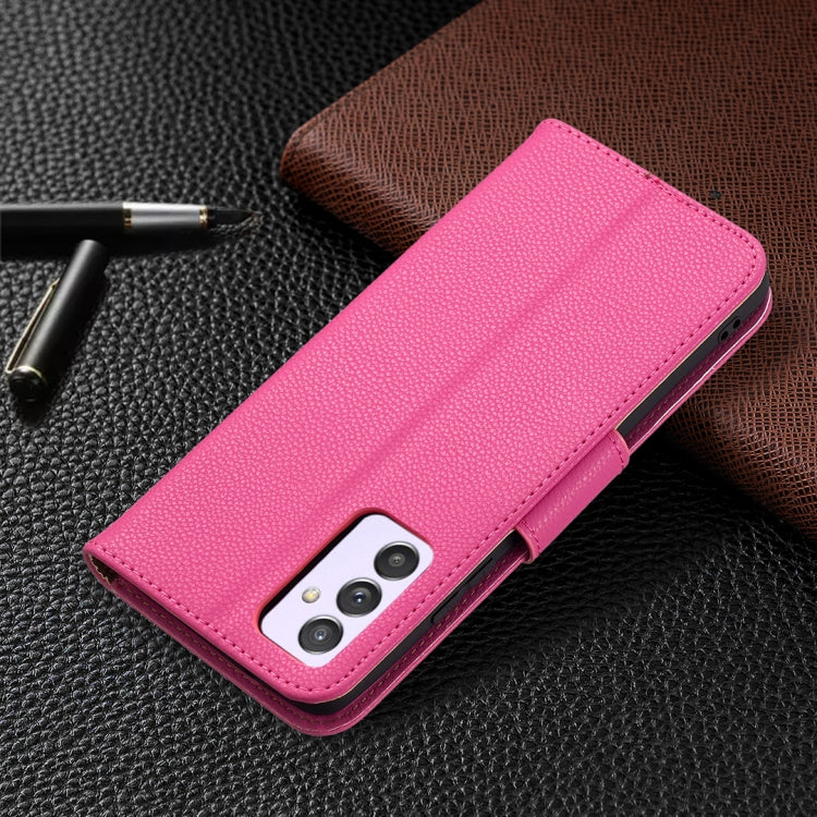 For Samsung Galaxy A82 5G Litchi Texture Pure Color Horizontal Flip Leather Case with Holder & Card Slots & Wallet & Lanyard