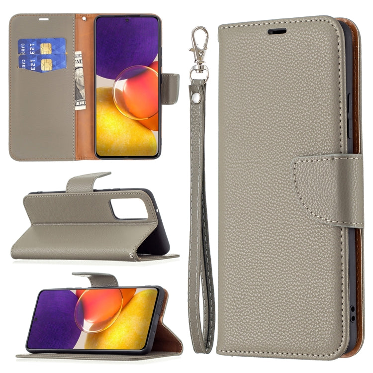 For Samsung Galaxy A82 5G Litchi Texture Pure Color Horizontal Flip Leather Case with Holder & Card Slots & Wallet & Lanyard