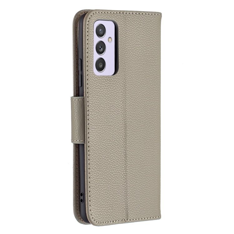For Samsung Galaxy A82 5G Litchi Texture Pure Color Horizontal Flip Leather Case with Holder & Card Slots & Wallet & Lanyard