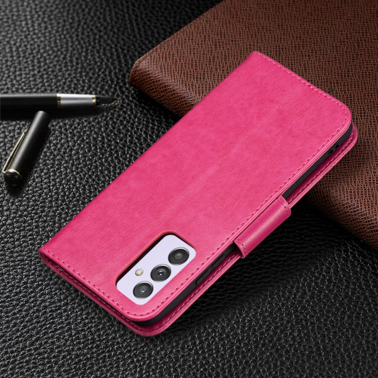 For Samsung Galaxy A82 5G Embossing Two Butterflies Pattern Horizontal Flip PU Leather Case with Holder & Card Slot & Wallet & Lanyard