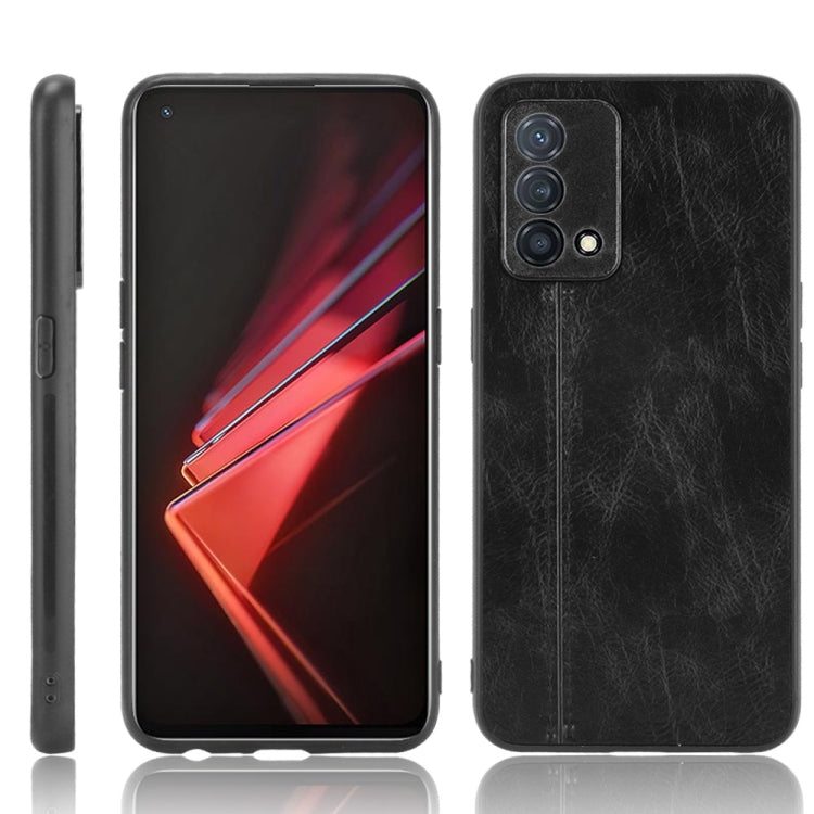 For OPPO K9 Shockproof Sewing Cow Pattern Skin PC + PU + TPU Case