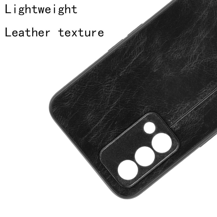 For OPPO K9 Shockproof Sewing Cow Pattern Skin PC + PU + TPU Case