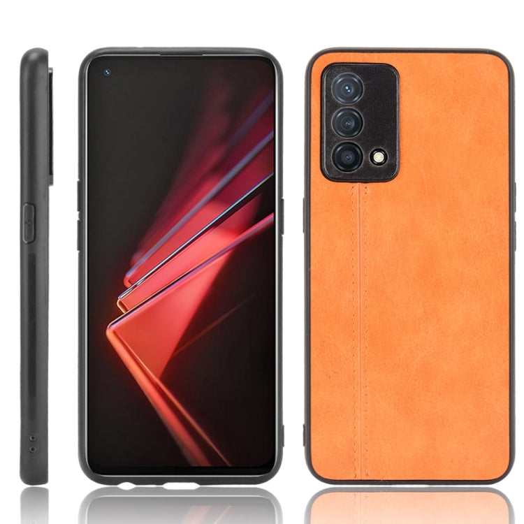 For OPPO K9 Shockproof Sewing Cow Pattern Skin PC + PU + TPU Case