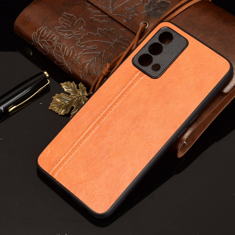 For OPPO K9 Shockproof Sewing Cow Pattern Skin PC + PU + TPU Case