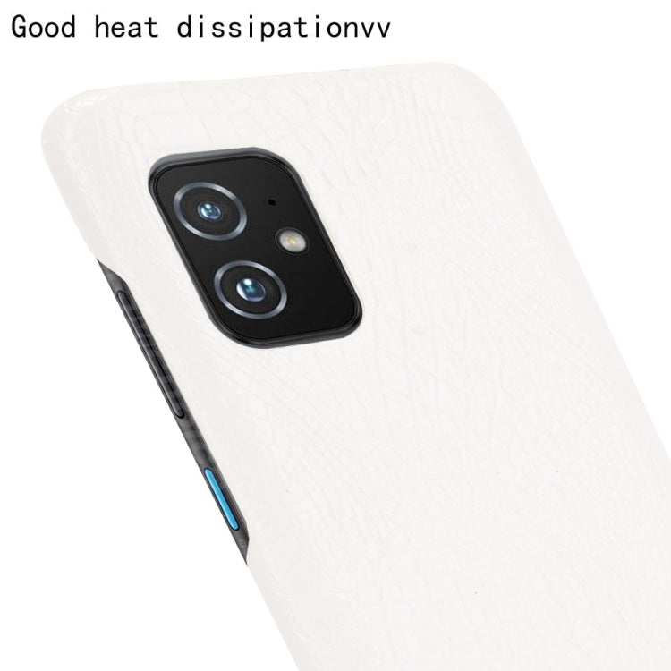 For Asus Zenfone 8 ZS590KS Shockproof Crocodile Texture PC + PU Case