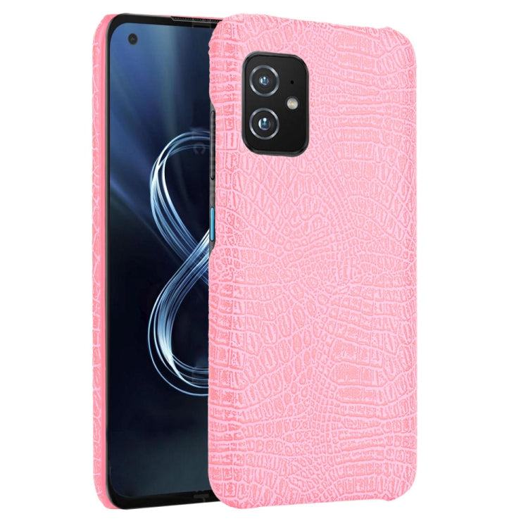 For Asus Zenfone 8 ZS590KS Shockproof Crocodile Texture PC + PU Case
