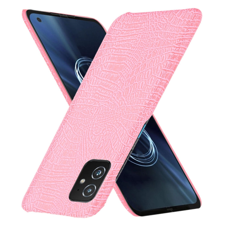For Asus Zenfone 8 ZS590KS Shockproof Crocodile Texture PC + PU Case