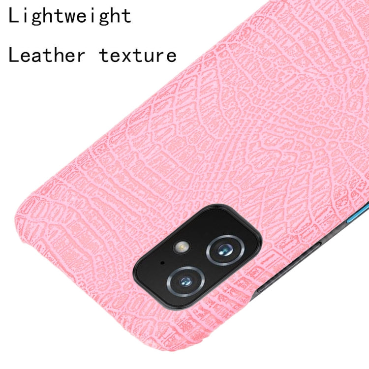 For Asus Zenfone 8 ZS590KS Shockproof Crocodile Texture PC + PU Case