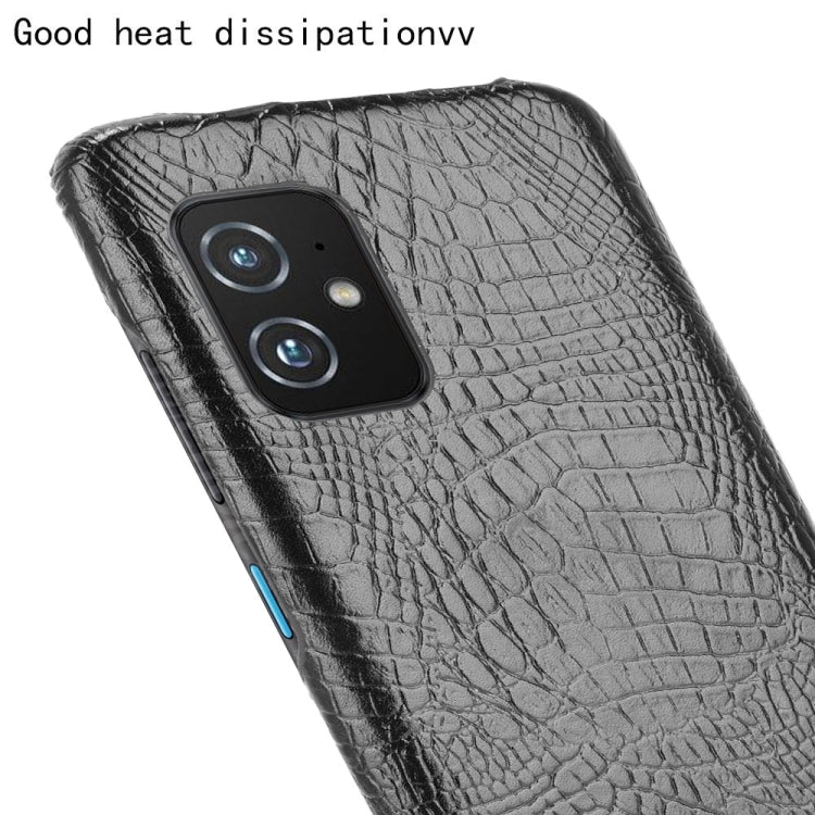 For Asus Zenfone 8 ZS590KS Shockproof Crocodile Texture PC + PU Case