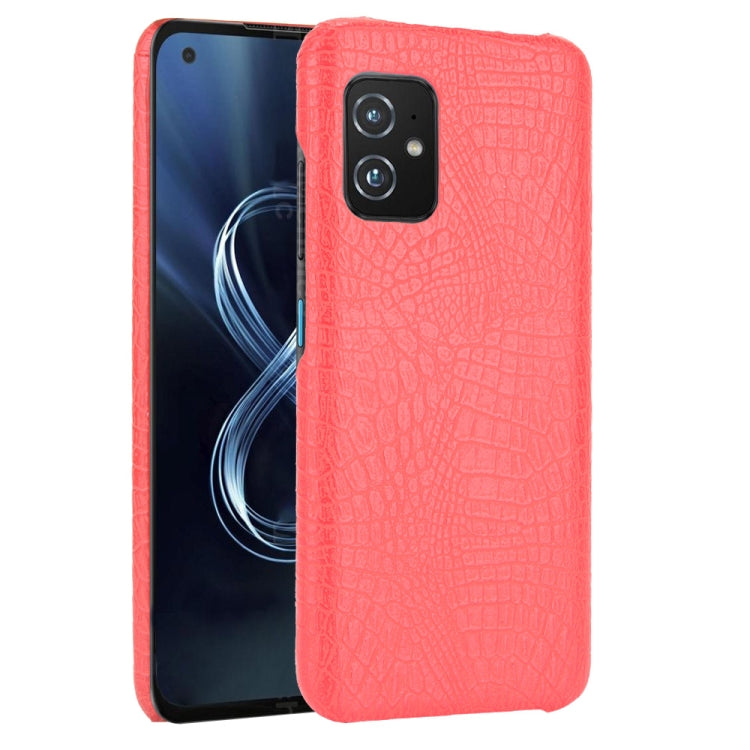 For Asus Zenfone 8 ZS590KS Shockproof Crocodile Texture PC + PU Case