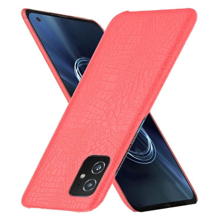 For Asus Zenfone 8 ZS590KS Shockproof Crocodile Texture PC + PU Case