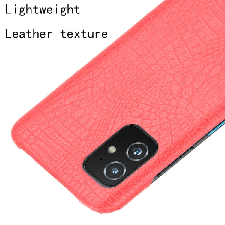 For Asus Zenfone 8 ZS590KS Shockproof Crocodile Texture PC + PU Case
