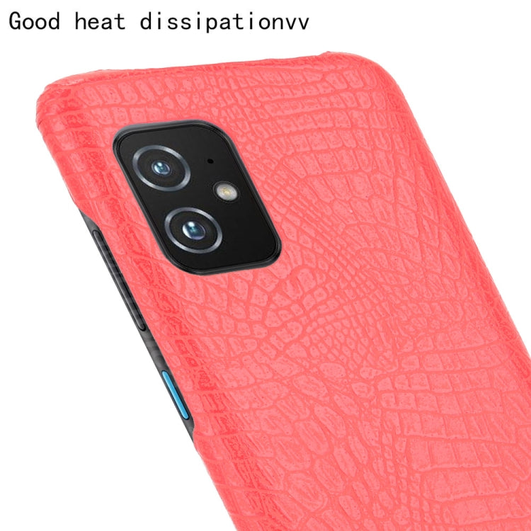 For Asus Zenfone 8 ZS590KS Shockproof Crocodile Texture PC + PU Case