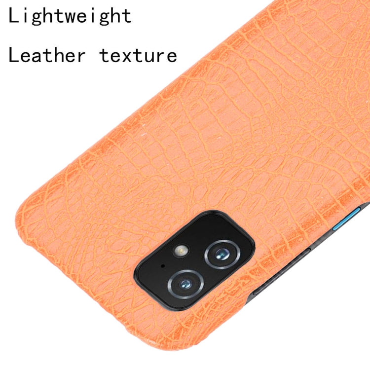 For Asus Zenfone 8 ZS590KS Shockproof Crocodile Texture PC + PU Case