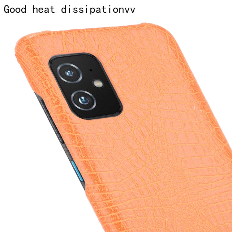 For Asus Zenfone 8 ZS590KS Shockproof Crocodile Texture PC + PU Case