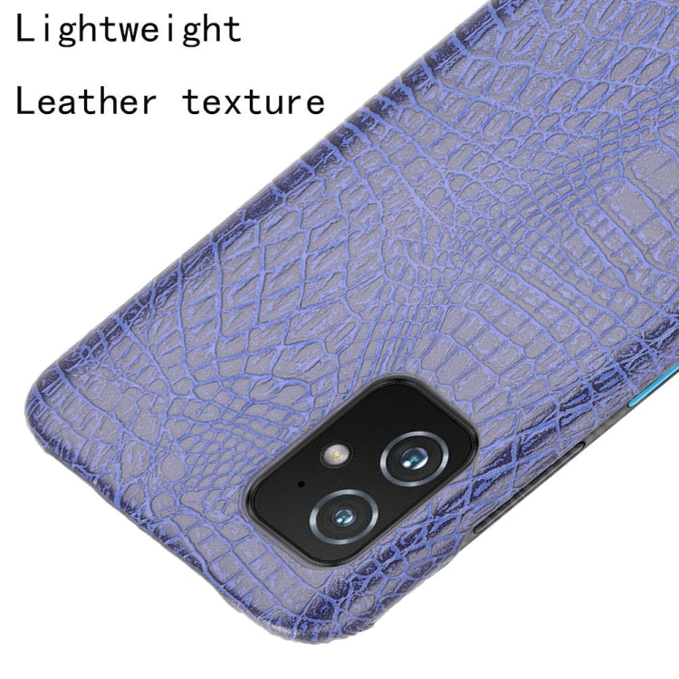 For Asus Zenfone 8 ZS590KS Shockproof Crocodile Texture PC + PU Case