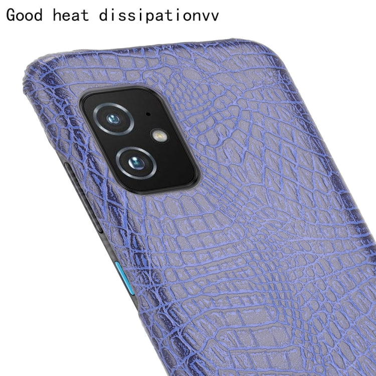 For Asus Zenfone 8 ZS590KS Shockproof Crocodile Texture PC + PU Case