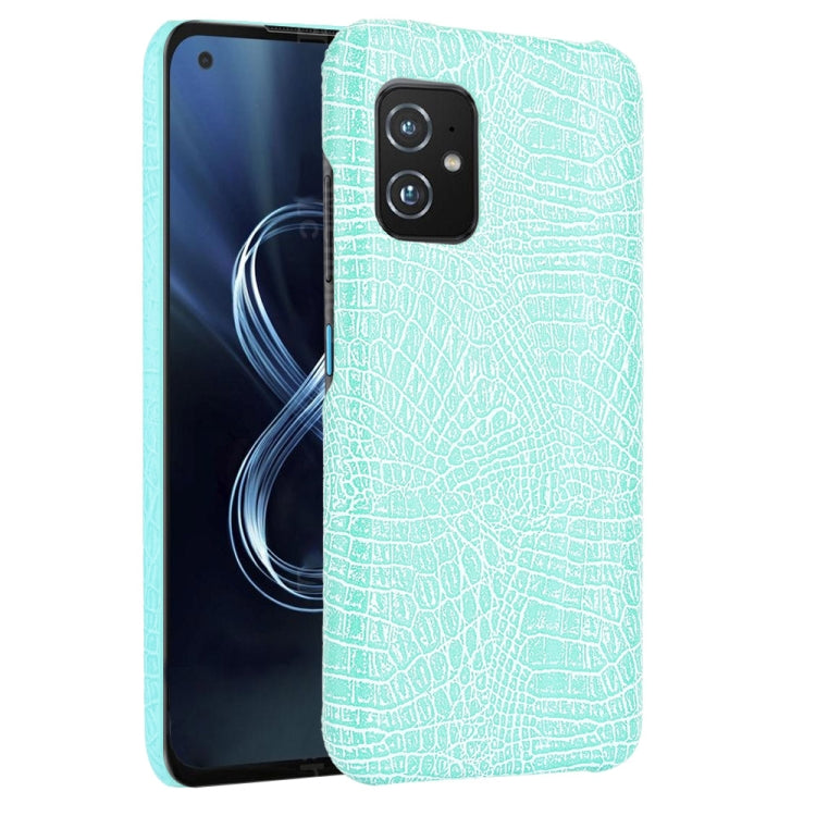 For Asus Zenfone 8 ZS590KS Shockproof Crocodile Texture PC + PU Case