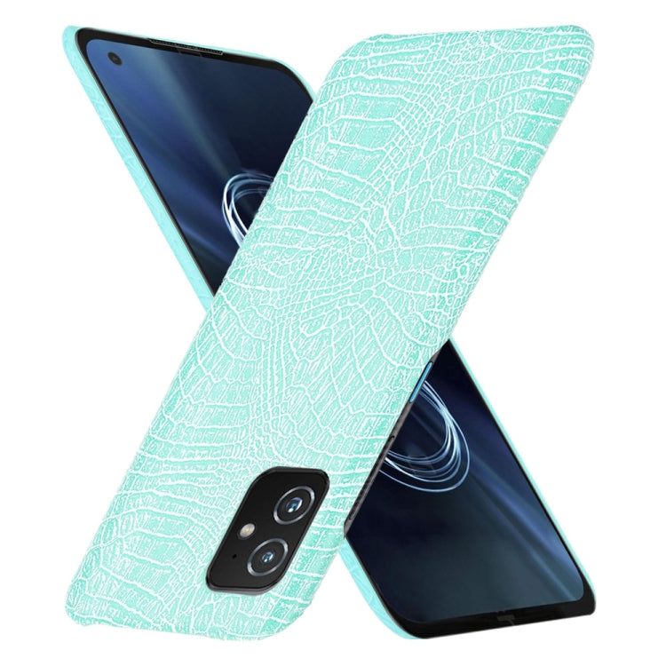 For Asus Zenfone 8 ZS590KS Shockproof Crocodile Texture PC + PU Case