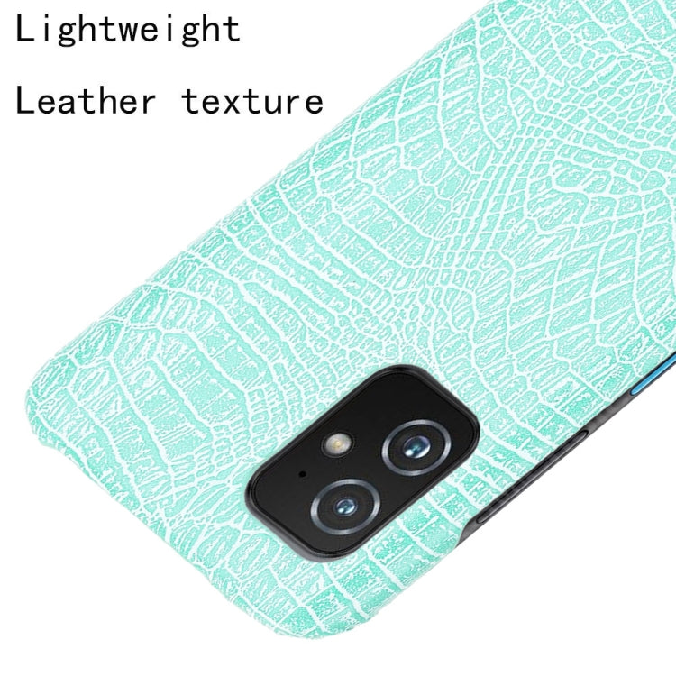 For Asus Zenfone 8 ZS590KS Shockproof Crocodile Texture PC + PU Case