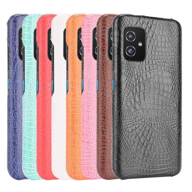 For Asus Zenfone 8 ZS590KS Shockproof Crocodile Texture PC + PU Case