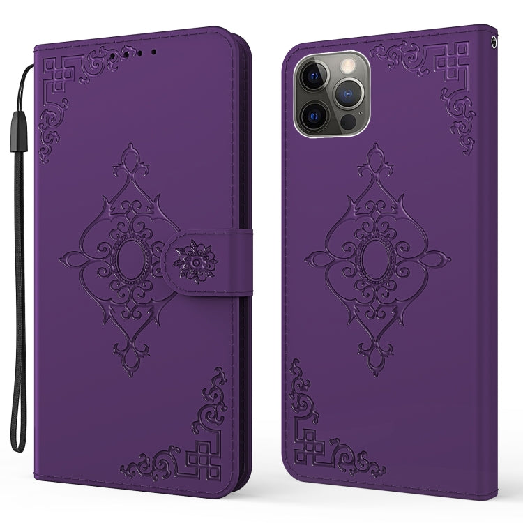 Embossed Fortune Flower Pattern Horizontal Flip Leather Case with Holder & Card Slot & Wallet & Lanyard For iPhone 11 Pro Max