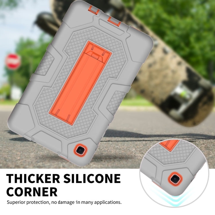 For Samsung Galaxy Tab A7 Lite T220 / T225 Contrast Color Robot Shockproof Silicone + PC Protective Case with Holder