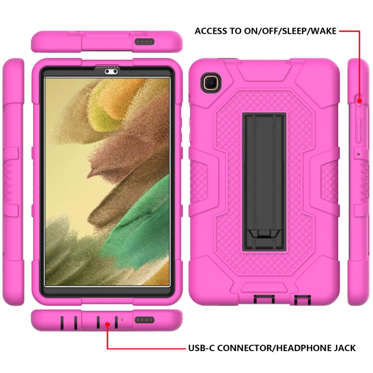 For Samsung Galaxy Tab A7 Lite T220 / T225 Contrast Color Robot Shockproof Silicone + PC Protective Case with Holder