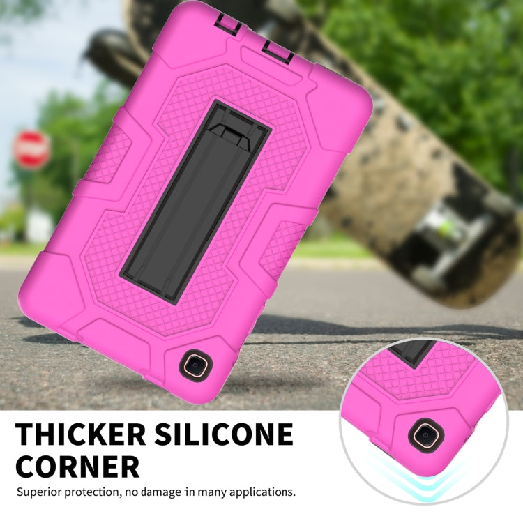 For Samsung Galaxy Tab A7 Lite T220 / T225 Contrast Color Robot Shockproof Silicone + PC Protective Case with Holder