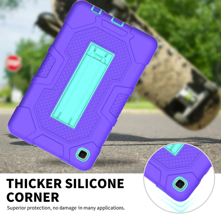 For Samsung Galaxy Tab A7 Lite T220 / T225 Contrast Color Robot Shockproof Silicone + PC Protective Case with Holder