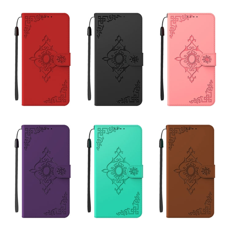 For Samsung Galaxy Note20 Ultra 4G / 5G Embossed Fortune Flower Pattern Horizontal Flip Leather Case with Holder & Card Slot & Wallet & Lanyard