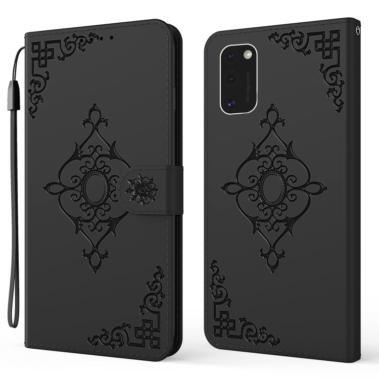 For Samsung Galaxy S21 5G Embossed Fortune Flower Pattern Horizontal Flip Leather Case with Holder & Card Slot & Wallet & Lanyard