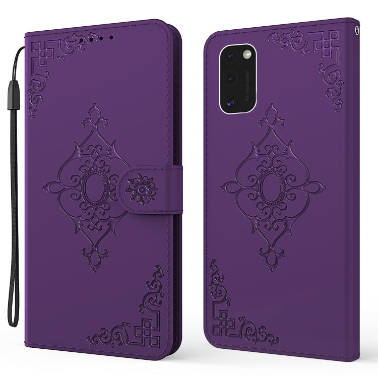 For Samsung Galaxy S21 5G Embossed Fortune Flower Pattern Horizontal Flip Leather Case with Holder & Card Slot & Wallet & Lanyard
