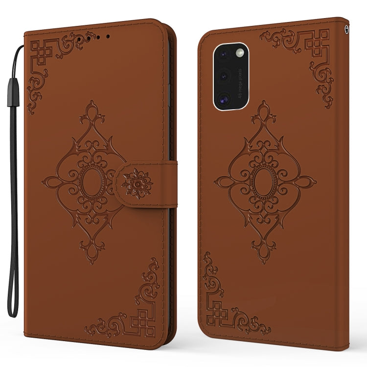For Samsung Galaxy S21+ 5G Embossed Fortune Flower Pattern Horizontal Flip Leather Case with Holder & Card Slot & Wallet & Lanyard