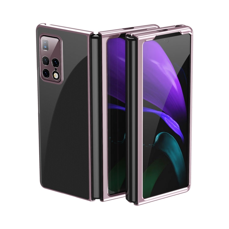 For Huawei Mate X2 Ultra-thin Electroplated Transparent Folding Case