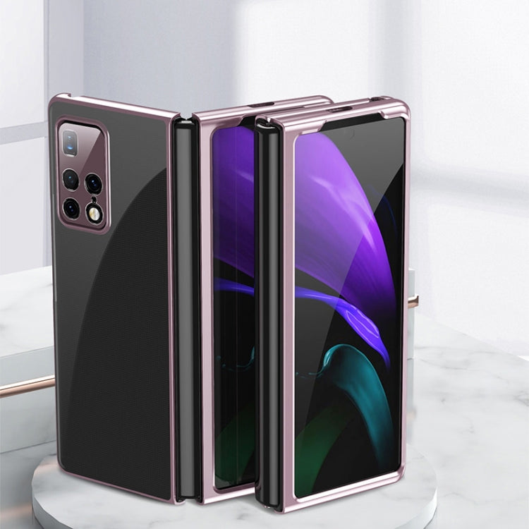 For Huawei Mate X2 Ultra-thin Electroplated Transparent Folding Case