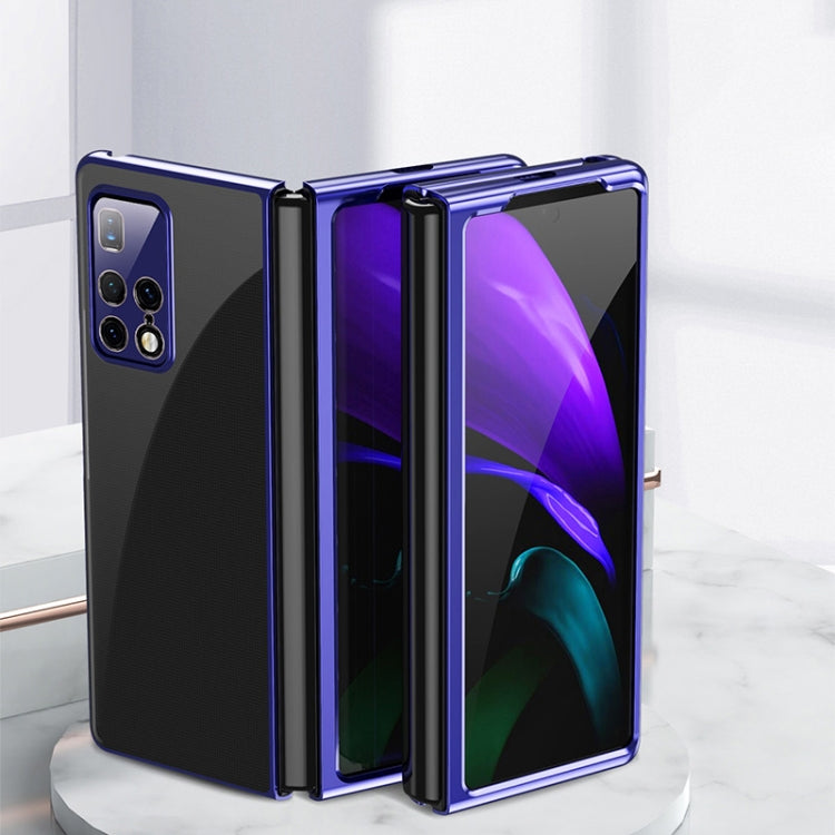 For Huawei Mate X2 Ultra-thin Electroplated Transparent Folding Case