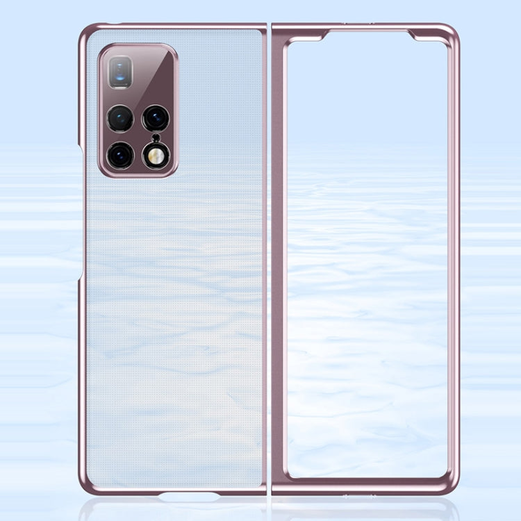 For Huawei Mate X2 Ultra-thin Electroplated Transparent Folding Case