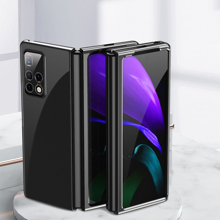 For Huawei Mate X2 Ultra-thin Electroplated Transparent Folding Case
