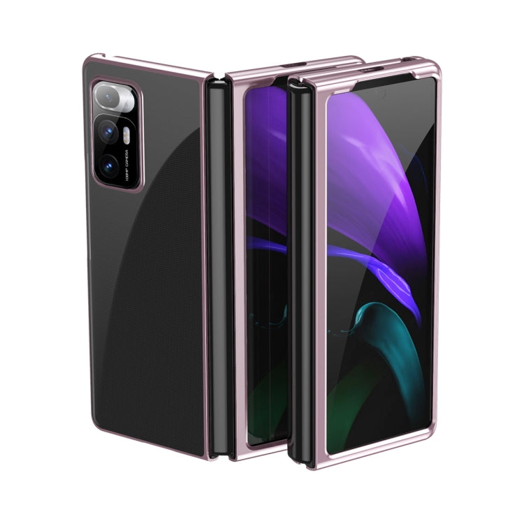 For Xiaomi Mi Mix Fold Ultra-thin Electroplated Transparent Folding Case