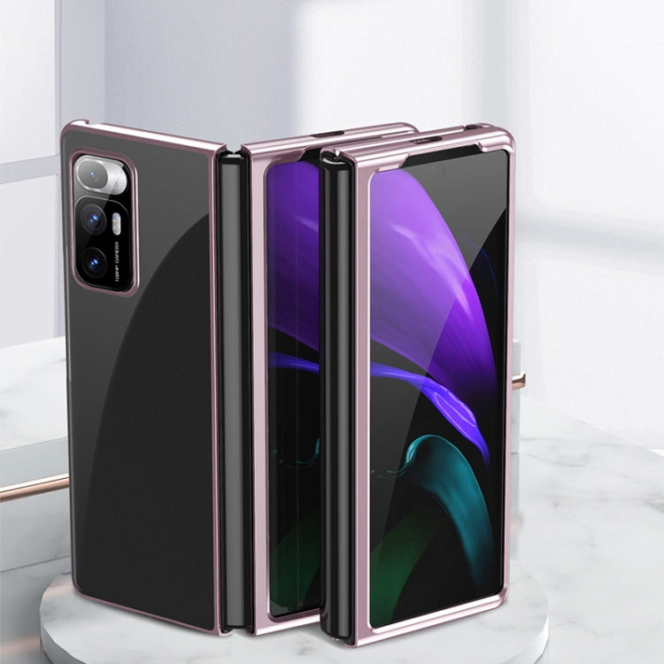 For Xiaomi Mi Mix Fold Ultra-thin Electroplated Transparent Folding Case