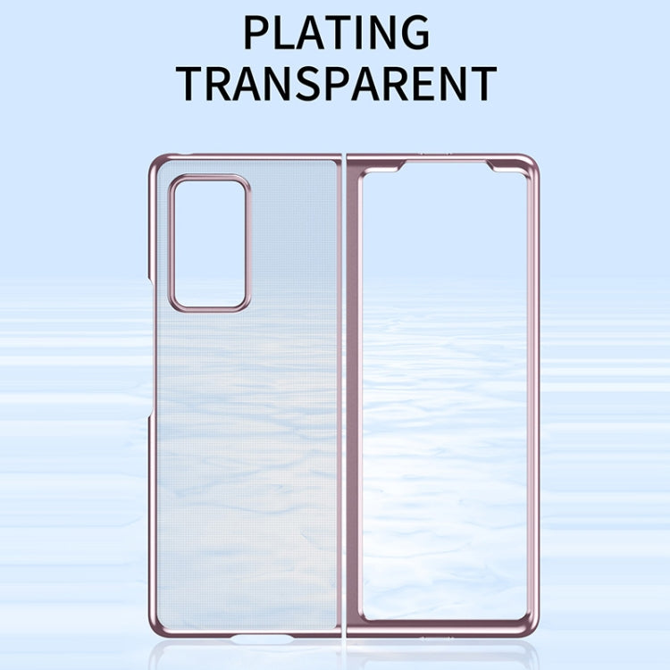 For Xiaomi Mi Mix Fold Ultra-thin Electroplated Transparent Folding Case