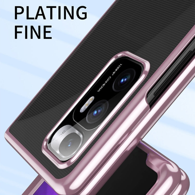 For Xiaomi Mi Mix Fold Ultra-thin Electroplated Transparent Folding Case