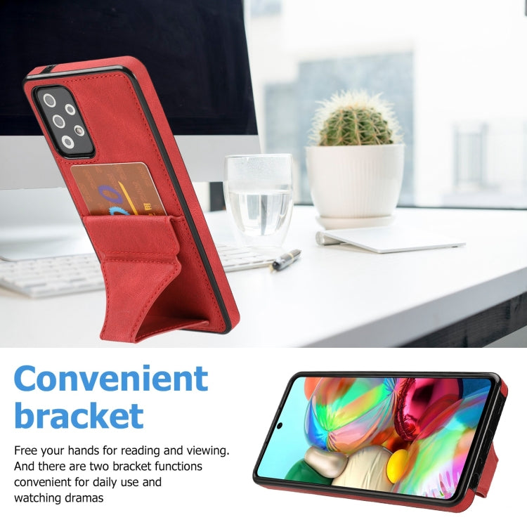 For Samsung Galaxy A72 5G / 4G Ultra-thin Shockproof Protective Case with Holder