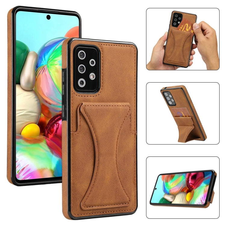For Samsung Galaxy A72 5G / 4G Ultra-thin Shockproof Protective Case with Holder