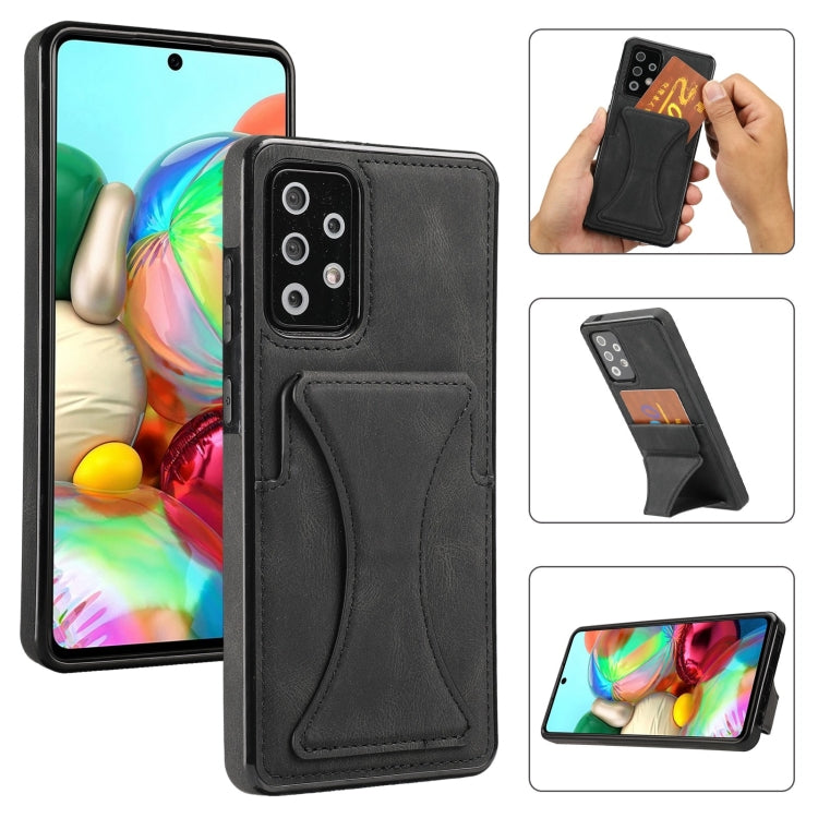 For Samsung Galaxy A72 5G / 4G Ultra-thin Shockproof Protective Case with Holder
